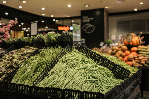 四季豆蔬菜商場(chǎng)超市商品貨物攝影圖 攝影